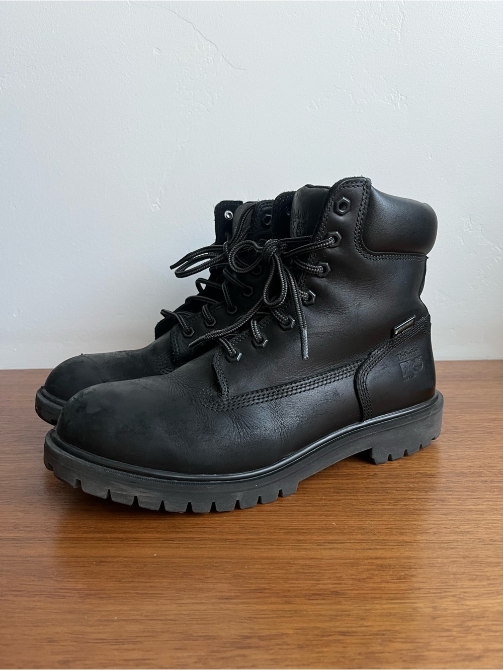 Timberland Men's Black Premium Work Boots waterproof